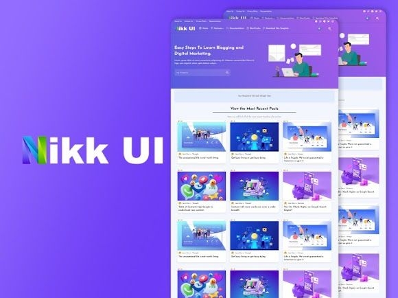 Nikk-UI - UI & Colorful Blogger Template Premium