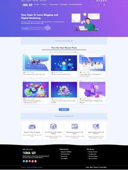 Nikk-UI - UI & Colorful Blogger Template Premium